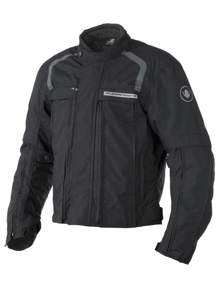 CAZADORA DE MOTO 4 ESTACIONES NEGRA