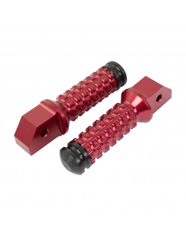 PAR DE ESTRIBERAS DE MOTO TRASERAS ROJAS HONDA