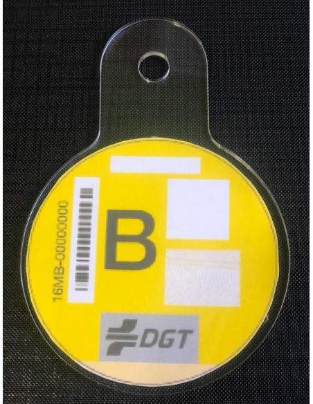 PLACA PORTA ITV o DISTINTIVO MEDIOAMBIENTAL BASIC