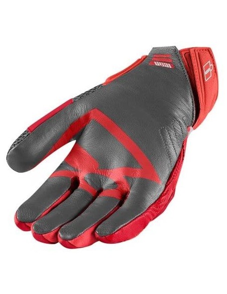 GUANTES DE MOTO ICON OVERLORD 2 ROJO