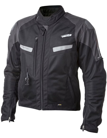 CHAQUETA DE MOTO CON AIRBAGS VENTED NEGRA/GRIS
