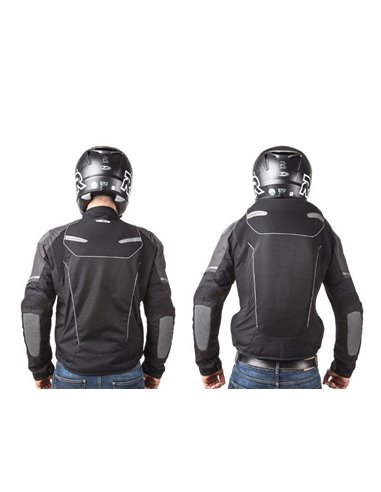 CHAQUETA DE MOTO CON AIRBAGS VENTED NEGRA/GRIS