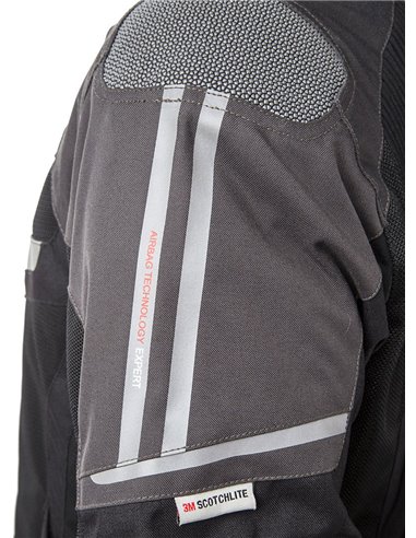 CHAQUETA DE MOTO CON AIRBAGS VENTED NEGRA/GRIS