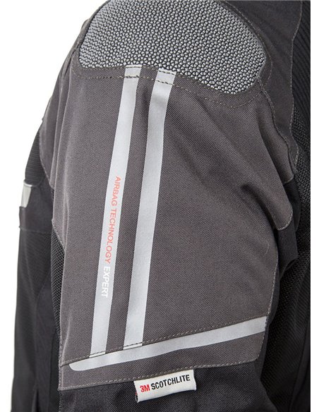 CHAQUETA DE MOTO CON AIRBAGS VENTED NEGRA/GRIS