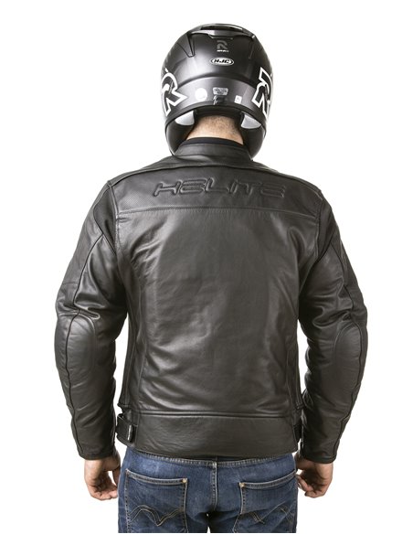 CHAQUETA DE MOTO PIEL CON AIRBAGS ROADSTER NEGRA