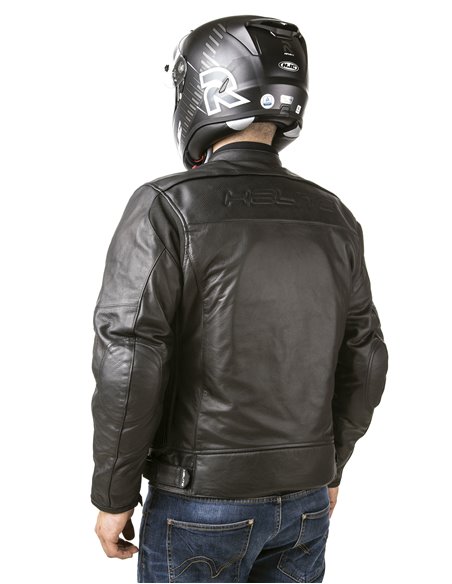 CHAQUETA DE MOTO PIEL CON AIRBAGS ROADSTER NEGRA