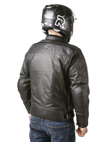 CHAQUETA DE MOTO PIEL CON AIRBAGS ROADSTER NEGRA