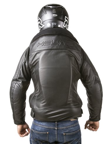 CHAQUETA DE MOTO PIEL CON AIRBAGS ROADSTER NEGRA