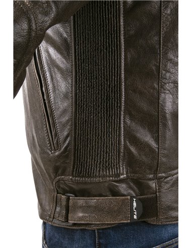 CHAQUETA DE MOTO PIEL CON AIRBAGS ROADSTER MARRON