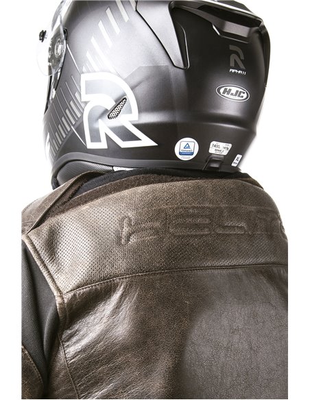 CHAQUETA DE MOTO PIEL CON AIRBAGS ROADSTER MARRON