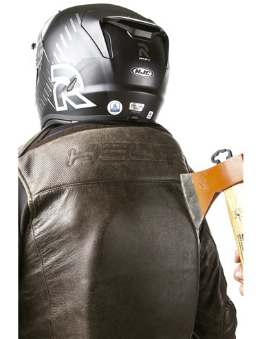 CHAQUETA DE MOTO PIEL CON AIRBAGS ROADSTER MARRON