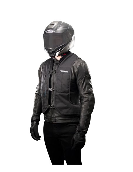 CHALECO AIRBAGS HELITE E-TURTLE NEGRO ELECTRONICO + KIT COMPLETO SENSOR HORQUILLA SDU