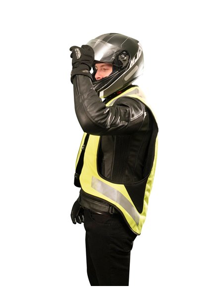 CHALECO AIRBAGS HELITE E-TURTLE HIVIS ELECTRONICO + KIT COMPLETO SENSOR HORQUILLA SDU