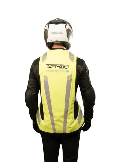 CHALECO AIRBAGS HELITE E-TURTLE HIVIS ELECTRONICO + KIT COMPLETO SENSOR HORQUILLA SDU