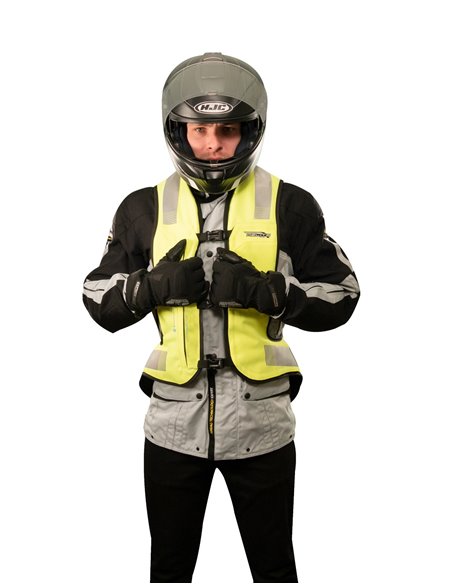 CHALECO AIRBAGS HELITE E-TURTLE HIVIS ELECTRONICO + KIT COMPLETO SENSOR HORQUILLA SDU