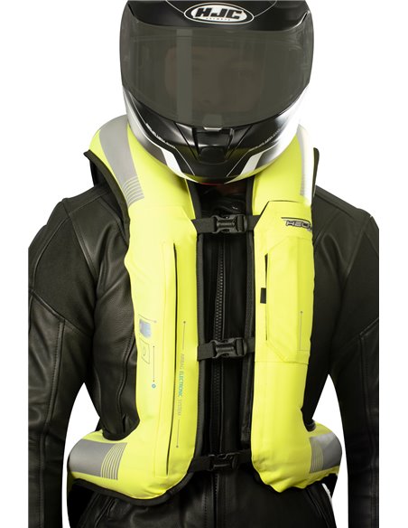 CHALECO AIRBAGS HELITE E-TURTLE HIVIS ELECTRONICO + KIT COMPLETO SENSOR HORQUILLA SDU