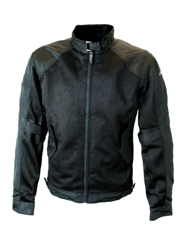 CHAQUETA MOTO VERANO VENTO NEGRA