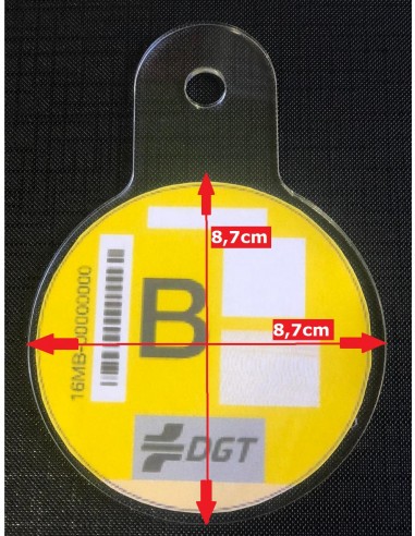 PLACA PORTA ITV o DISTINTIVO MEDIOAMBIENTAL BASIC