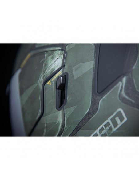 CASCO ICON AIRFLITE BATTLESCAR 2 VERDE + PANTALLA DORADA GRATIS