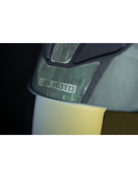 CASCO ICON AIRFLITE BATTLESCAR 2 VERDE + PANTALLA DORADA GRATIS