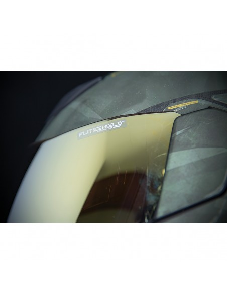 CASCO ICON AIRFLITE BATTLESCAR 2 VERDE + PANTALLA DORADA GRATIS