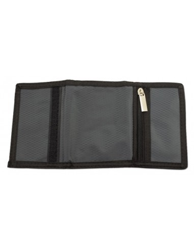 BILLETERO MONEDERO CUADRADO TEXTIL GRIS