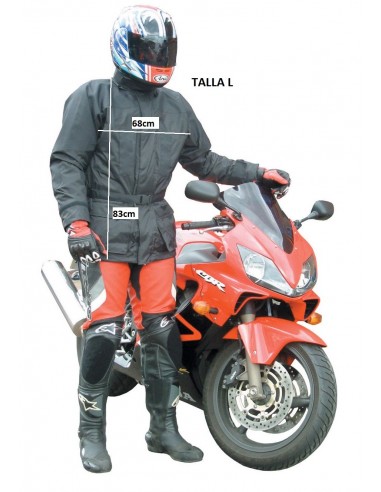 CHAQUETA TEXTIL MOTO PARA AGUA LARGA