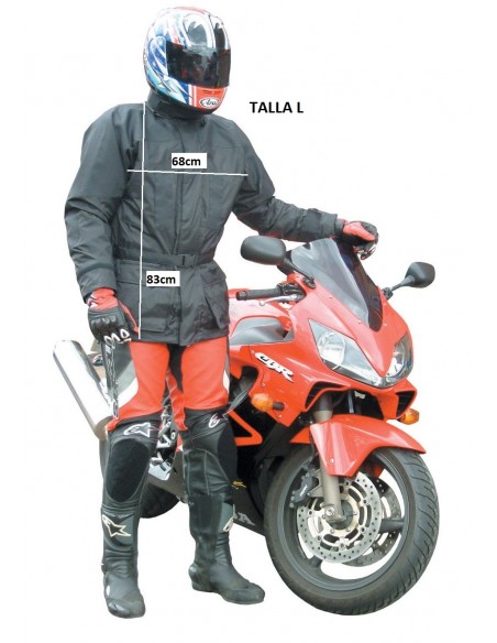CHAQUETA TEXTIL MOTO PARA AGUA LARGA