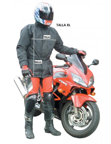 CHAQUETA TEXTIL MOTO PARA AGUA LARGA