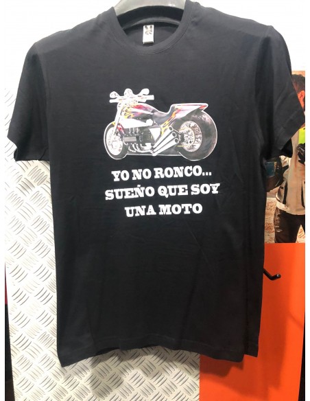 CAMISETA CON EL LOGO DE YO NO RONCO SUEÑO QUE SOY UNA MOTO