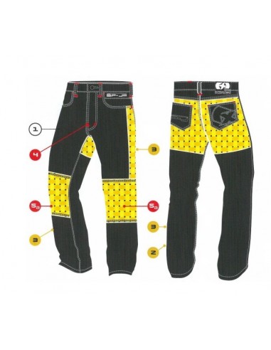 PANTALON DE MOTO VAQUERO DE KEVLAR SP-J2