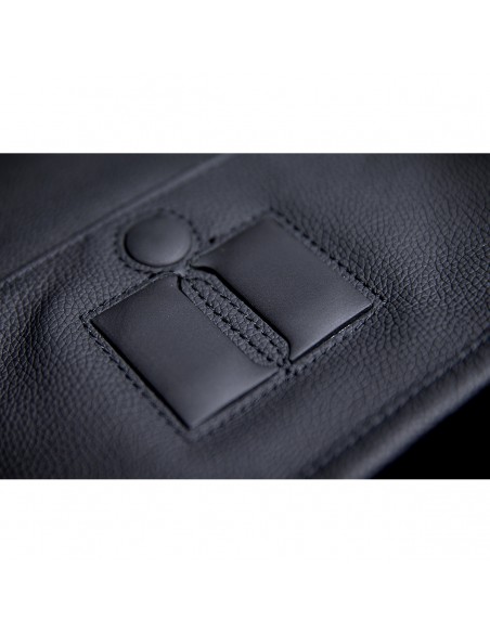 CHALECO MOTO ICON PIEL REGULATOR D3O NEGR