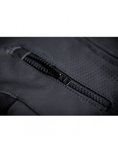 CHALECO MOTO ICON PIEL REGULATOR D3O STRIPPED