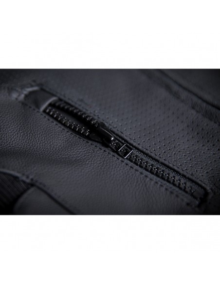 CHALECO MOTO ICON PIEL REGULATOR D3O STRIPPED