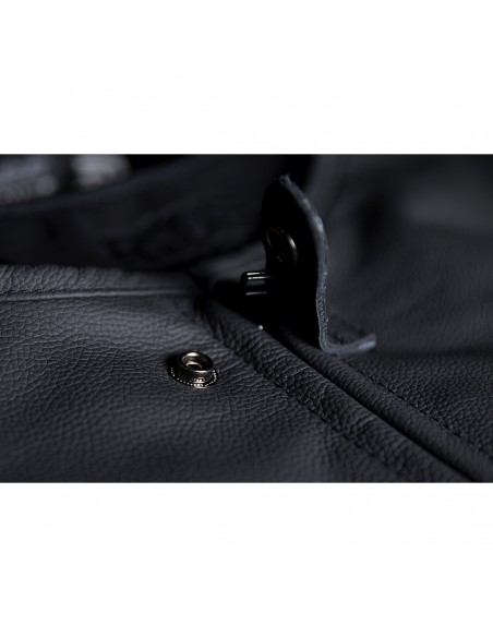 CHALECO MOTO ICON PIEL REGULATOR D3O STRIPPED