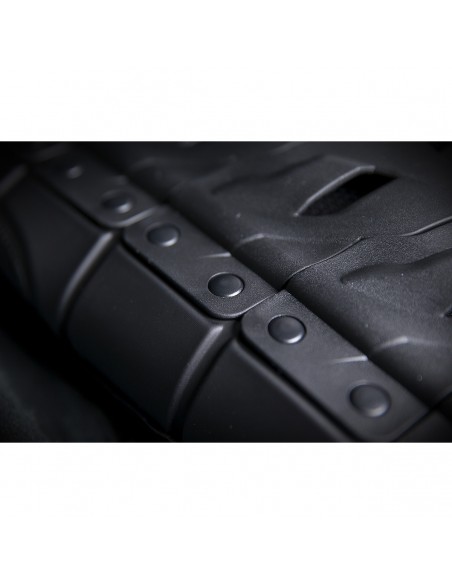 CHALECO MOTO ICON PIEL REGULATOR D3O STRIPPED