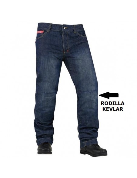 PANTALON DE MOTO VAQUERO ICON STRONGARM2 BLUE