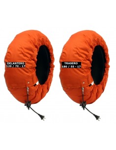 CALENTADORES PARA NEUMÁTICO DELANTERO Y TRASERO 120 / 180...