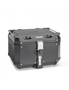 MALETA TRASERA ALUMINIO KAPPA 48 LITROS MONOKEY EN COLOR NEGRO