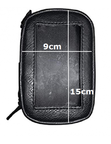 SOPORTE DE MOVIL DE PIEL PARA MANILLAR DE MOTO