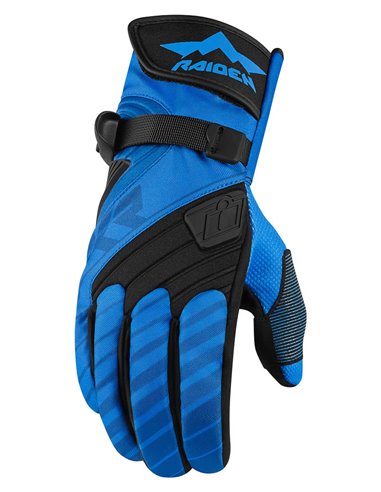 GUANTES DE MOTO ICON RAIDEN RAIDEN DKR AZUL