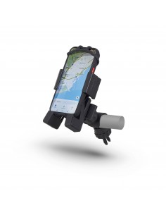 SOPORTE ADAPTABLE DE MOVIL / GPS PARA MANILLAR 13,5cm x 6,5cm HASTA 18cm x 9cm