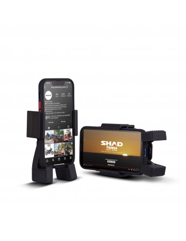 SOPORTE ADAPTABLE DE MOVIL / GPS PARA MANILLAR 13,5cm x 6,5cm HASTA 18cm x 9cm