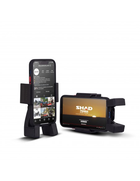 SOPORTE ADAPTABLE DE MOVIL / GPS PARA MANILLAR 13,5cm x 6,5cm HASTA 18cm x 9cm