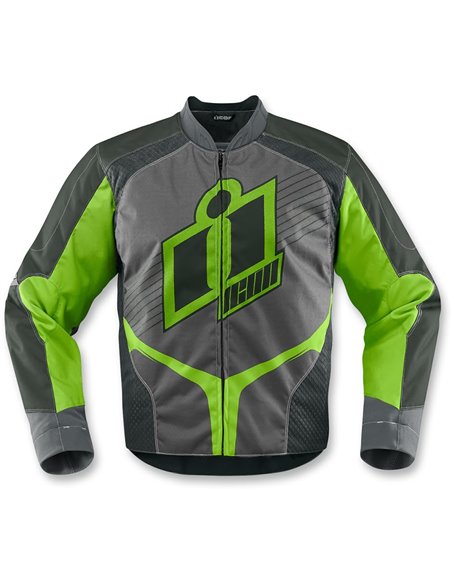 CHAQUETA MOTO ICON OVERLORD 2 VERDE 