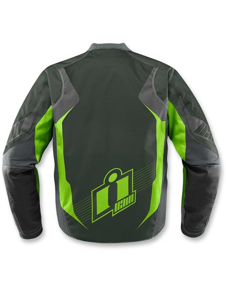 CHAQUETA MOTO ICON OVERLORD 2 VERDE 