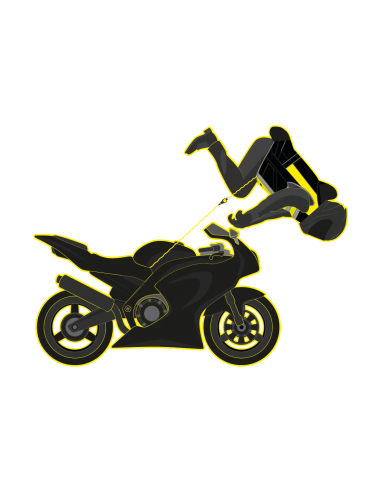 CHALECO DE MOTO AIRBAG AMARILLO FLUOR