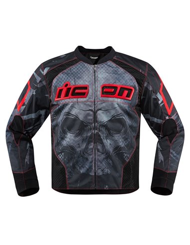 CHAQUETA MOTO ICON OLREAVER ROJA 