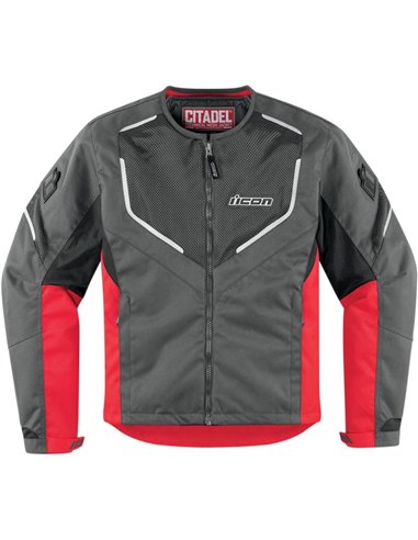 CHAQUETA MOTO ICON CITADEL ROJA
