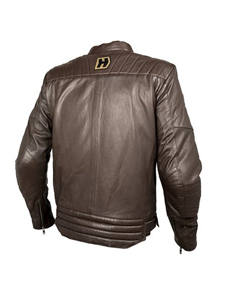 CHAQUETA MOTO PIEL GARAGE MARRON
